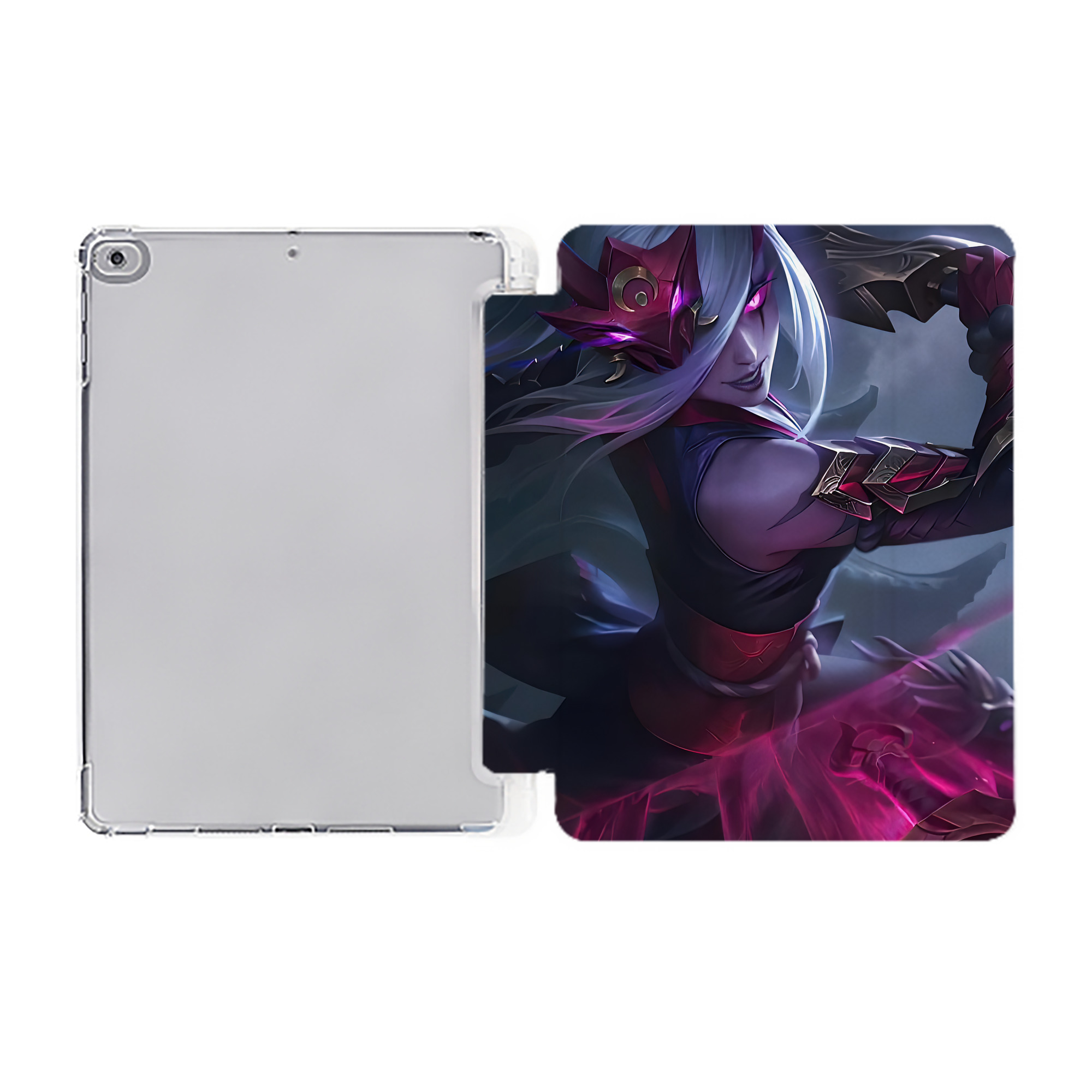 （画像用） リーグ・オブ・レジェンド League of Legends LOL IPad ケース ペン収納付き 三つ折りスタンド PUレザー×シリコン 対応機種9.5/10.5/10.9インチ
